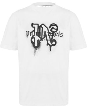 Palm Angels Ny Mono Tee - White