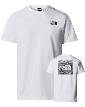 The North Face Short Sleeve Redbox Celebration T-Shirt, Tnf Cotton - White