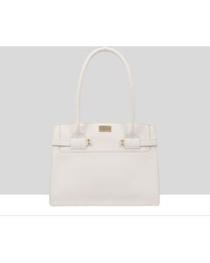 Paul Costelloe Tirso Leather Shoulder Bag - White