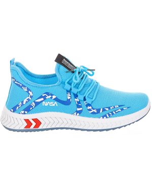 NASA Csk2025-M Vrouwen Hoge Stijl Lace-Up Sportschoenen - Blauw