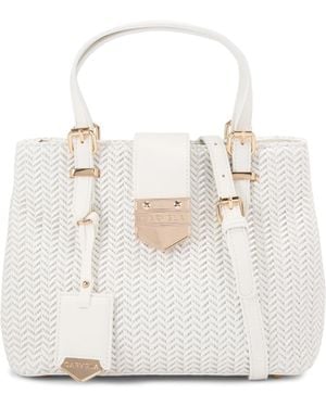 Carvela Kurt Geiger Maria Mini Weave Bag - White