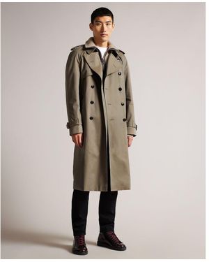 Ted Baker Rothley Classic Trench Coat - Natural