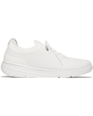 Fitflop Super-Q Knit Trainers Urban Textile - White