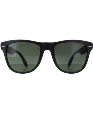 Ray-Ban Sunglasses Folding Wayfarer 4105 Matt 601S 54Mm - Green