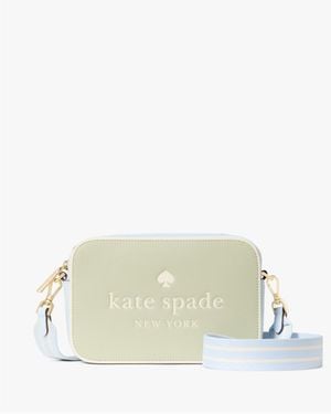 Kate Spade Oh Snap Colourblock Saffiano Leather Mini Camera Bag - White