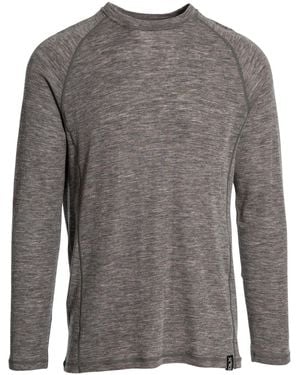 DLX Wexler Merino Base Layer Top (Dark Marl) - Grey