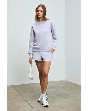 Grimelange Oversized Crew Neck Sweatshirt - White
