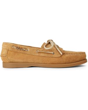 Kurt Geiger Suede Somerville Boat Shoe Shoes - Brown