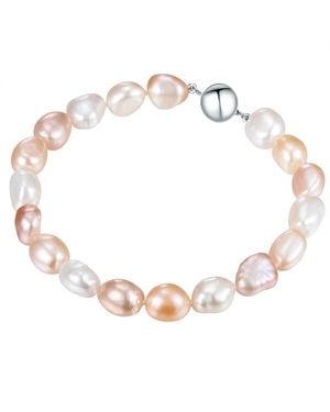 Valero Pearls Fresh Water Cultured Pearl Bracelet - Metallic