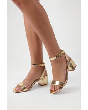 Boohoo 2 Part Block Heels - Natural