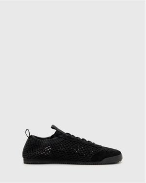 AllSaints Allsaints Kenny Leather Woven Trainers - Black