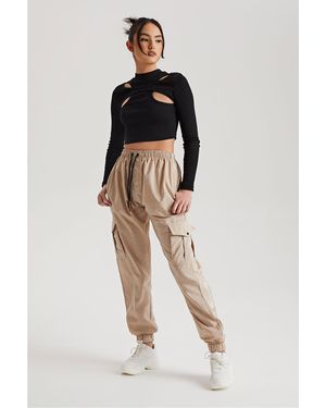 Urban Bliss Parachute Cargo Trouser - Grey