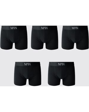 BoohooMAN 5 Pack Boxers Cotton - Black