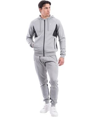D Rock D Rock Tracksuit Full Sleeve Hoodie & Ribbed Cuff Jogger - Grey