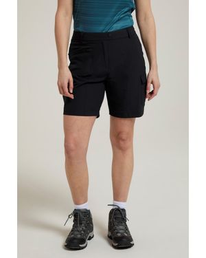 Mountain Warehouse 'Monte' Cargo Shorts Quick Dry Sun Protection Bottoms Polyamide - Blue