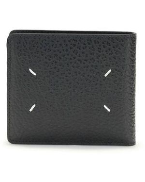 Maison Margiela Zwarte Kalfsleren Bos Taurus Portemonnee