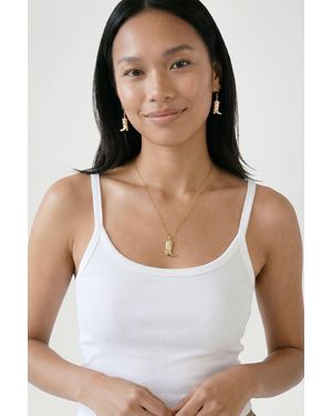 Boohoo Western Boot Jewellery Set - White