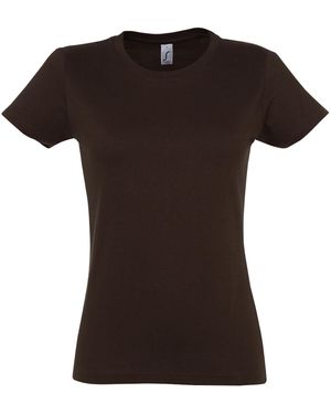 Sol's Ladies Imperial Heavy Short Sleeve T-Shirt - Black