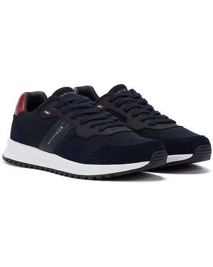 Tommy Hilfiger Modern Mix Runner Sneakers In Desert Sky - Blauw