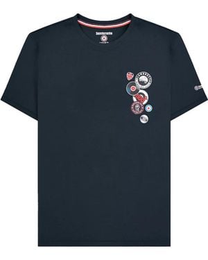 Lambretta Badge Big & Tall T-Shirt Cotton - Blue