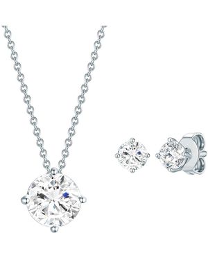 Rafaela Donata Sterling Set (Necklace + Earring) - Metallic