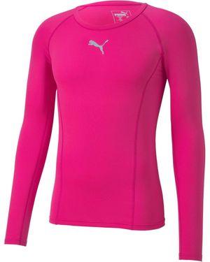 PUMA Liga Baselayer Tee Ls T-Shirt - Pink