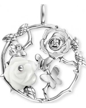 Engelsrufer Erp-Rosegarden-Pe-Zi Ladies Rose Garden Pendant Sterling - Metallic