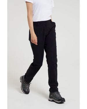 Mountain Warehouse 'Hiker' Stretchy Trousers Quick Dry Sun Protection Holiday Trousers Polyamide - Black