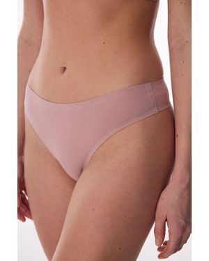 Penti Dirty Seamless Non-Marking Normal Waist Thong - Pink