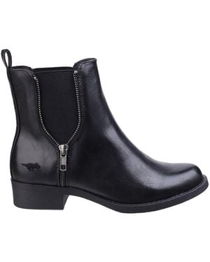Rocket Dog Ladies Camilla Bromley Gusset Ankle Boots Rubber - Black