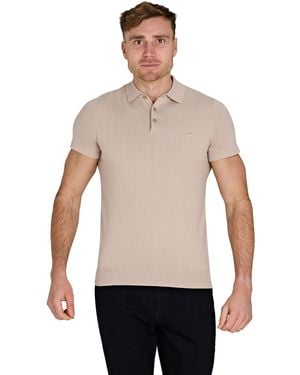 Raging Bull Short Sleeve Knitted Polo Cotton - White