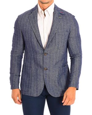 La Martina Regular Fit Long-Sleeved Blazer Tmj003-Tl124 - Blue