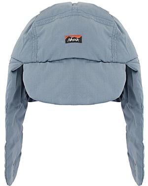 NANGA Takibi Ripstop Down Ear Flap Cap - Blue