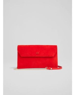 LK Bennett Dora Clutch, Scarlet - Red