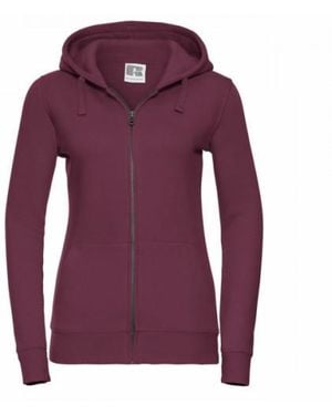 Russell Ladies Premium Authentic Zipped Hoodie (3-Layer Fabric) - Purple