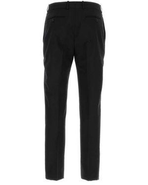 McQueen Zwarte Gabardine Broek