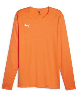 PUMA Hoops Team Long Sleeve Performance Gym Top - Orange