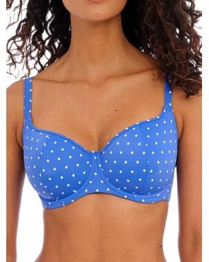 Freya Jewel Cove Sweetheart Bikini Top - Blue