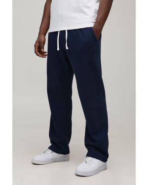BoohooMAN Basic Baggy Drop Crotch Jogger - Blue