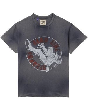 GALLERY DEPT. Headline Records Washed T-Shirt - Blue