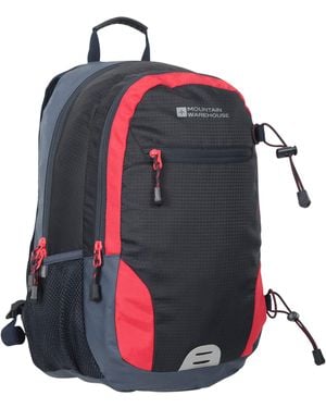 Mountain Warehouse 'Quest' Laptop Bag With Bottle Pocket Water Resistant Work Travel School Backpack - Blue