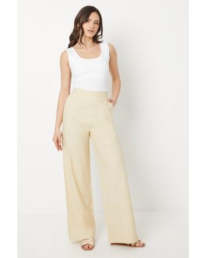 Oasis Wide Leg Trouser - White