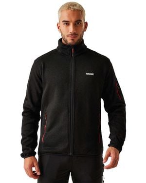 Regatta Newhill Full Zip Breathable Fleece Jacket - Black