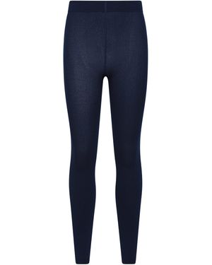 Mountain Warehouse Isotherm Brushed Leggings Winter Warm Comfy Bottoms - Blue