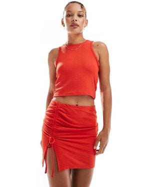 Vero Moda Textured Jersey Beach Mini Skirt Co-Ord