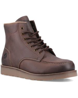 Sperry Top-Sider Boston Leren Bruine Enkellaarsjes