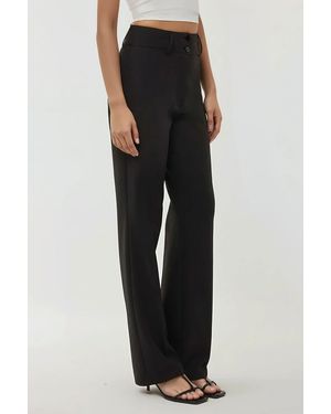 Hiccup High Waist Flare Trousers - Black