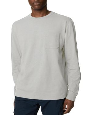 Marks & Spencer M&S Long Sleeve T Shirt Pure Soft Cotton Crew Neck Oversized Fit Winter Tee - Grey