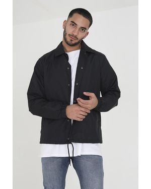 Brave Soul 'Bond' Lightweight Coach Style Jacket - Blue