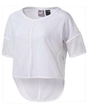 PUMA Active Explosive Mesh Top Drycell T-Shirt 515965 02 P4F - White